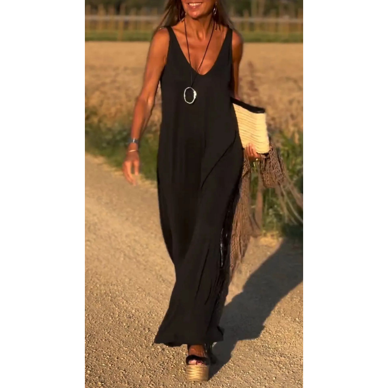 🔥👗Rochie maxi pentru femei cu decolteu în formă de inimă