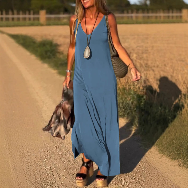 🔥👗Rochie maxi pentru femei cu decolteu în formă de inimă