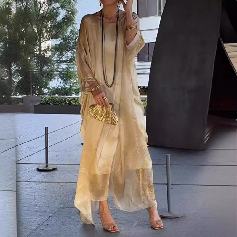 š„ofertÄ specialÄš„Rochie elegantÄ din Čifon cu imprimeu marmorat