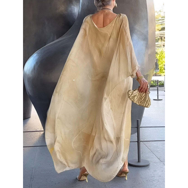 š„ofertÄ specialÄš„Rochie elegantÄ din Čifon cu imprimeu marmorat