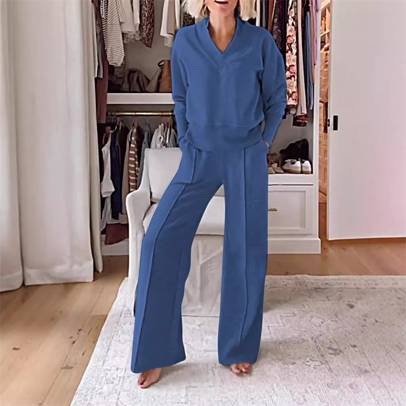 Set de modă casual pentru femei 💕 (top + pantaloni)