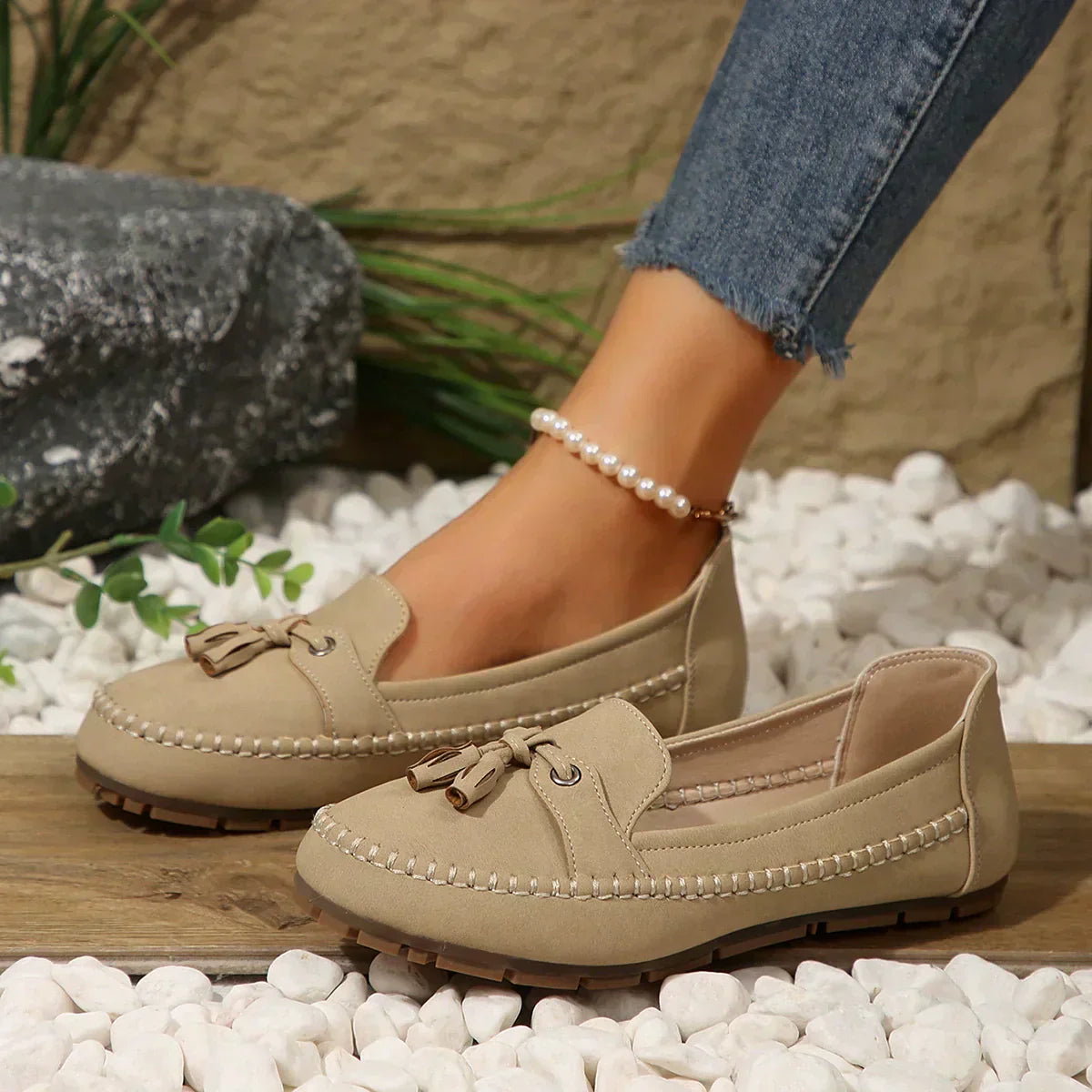 💖Mocasini confortabili, vintage pentru femei