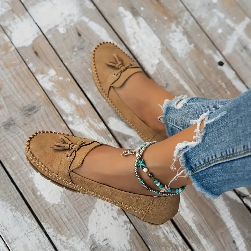 💖Mocasini confortabili, vintage pentru femei