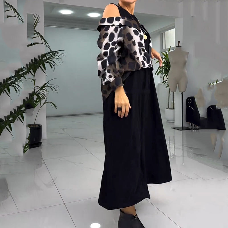 💐2025 Rochie excepțională fără bretele cu imprimeu leopard【S-4XL】