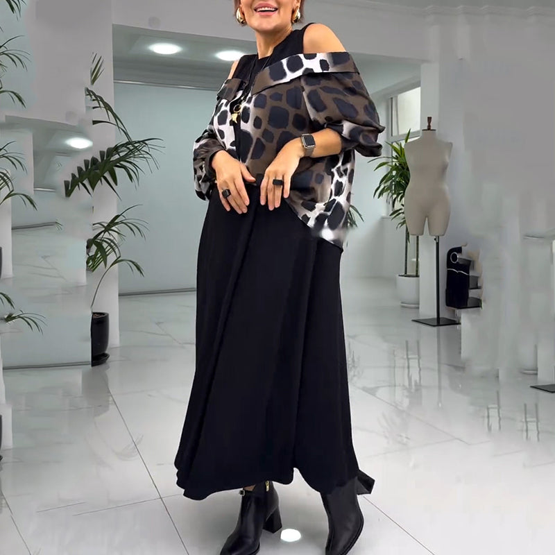 💐2025 Rochie excepțională fără bretele cu imprimeu leopard【S-4XL】