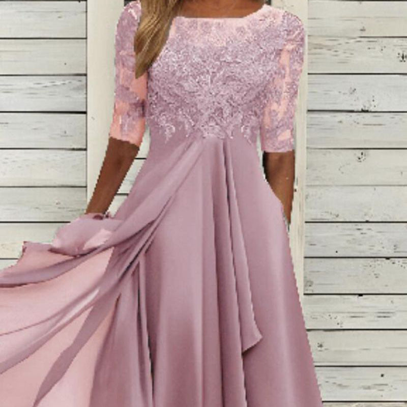 💖 Ediție limitată 💖 Rochie elegantă de cocktail brodata