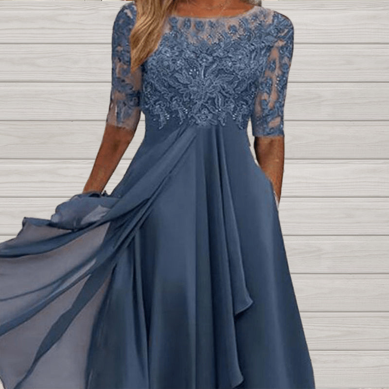💖 Ediție limitată 💖 Rochie elegantă de cocktail brodata