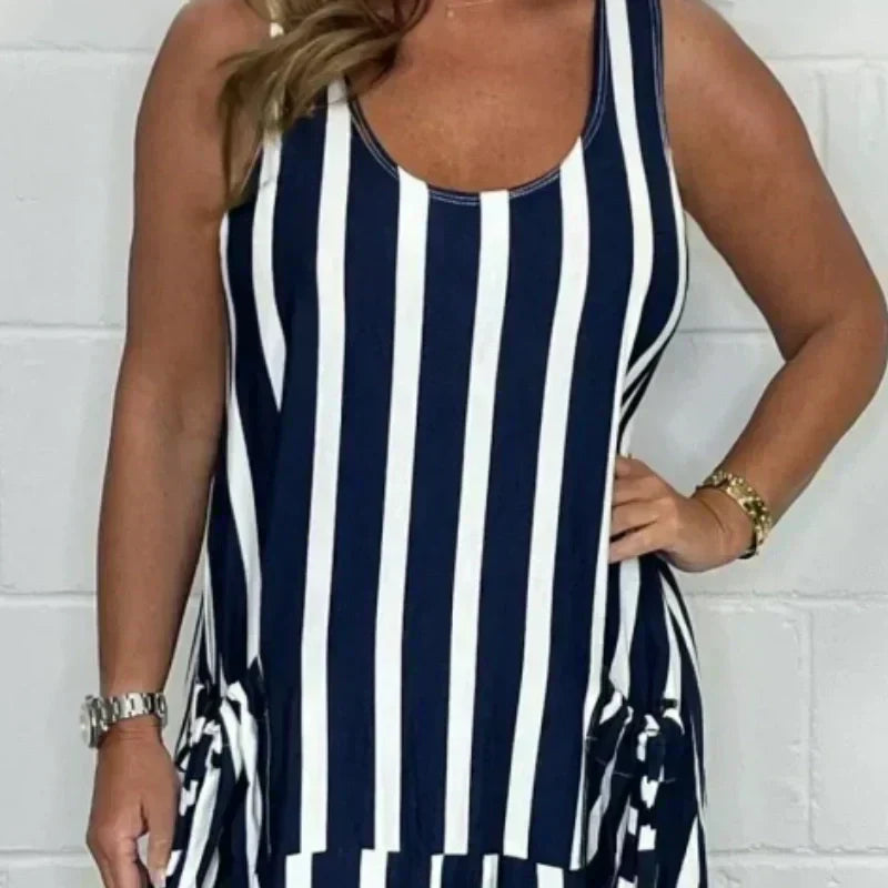 👗Rochii de primăvară și vară cu dungi, mărimi mari