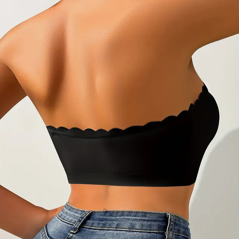 💕Sutien bandeau fără bretele, cu închidere frontală💯