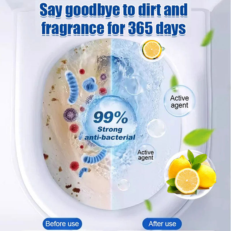 Tablete de curățare pentru vasul de toaletă cu aromă de lămâie【🔥Cumpără 1, primești 1 gratuit】