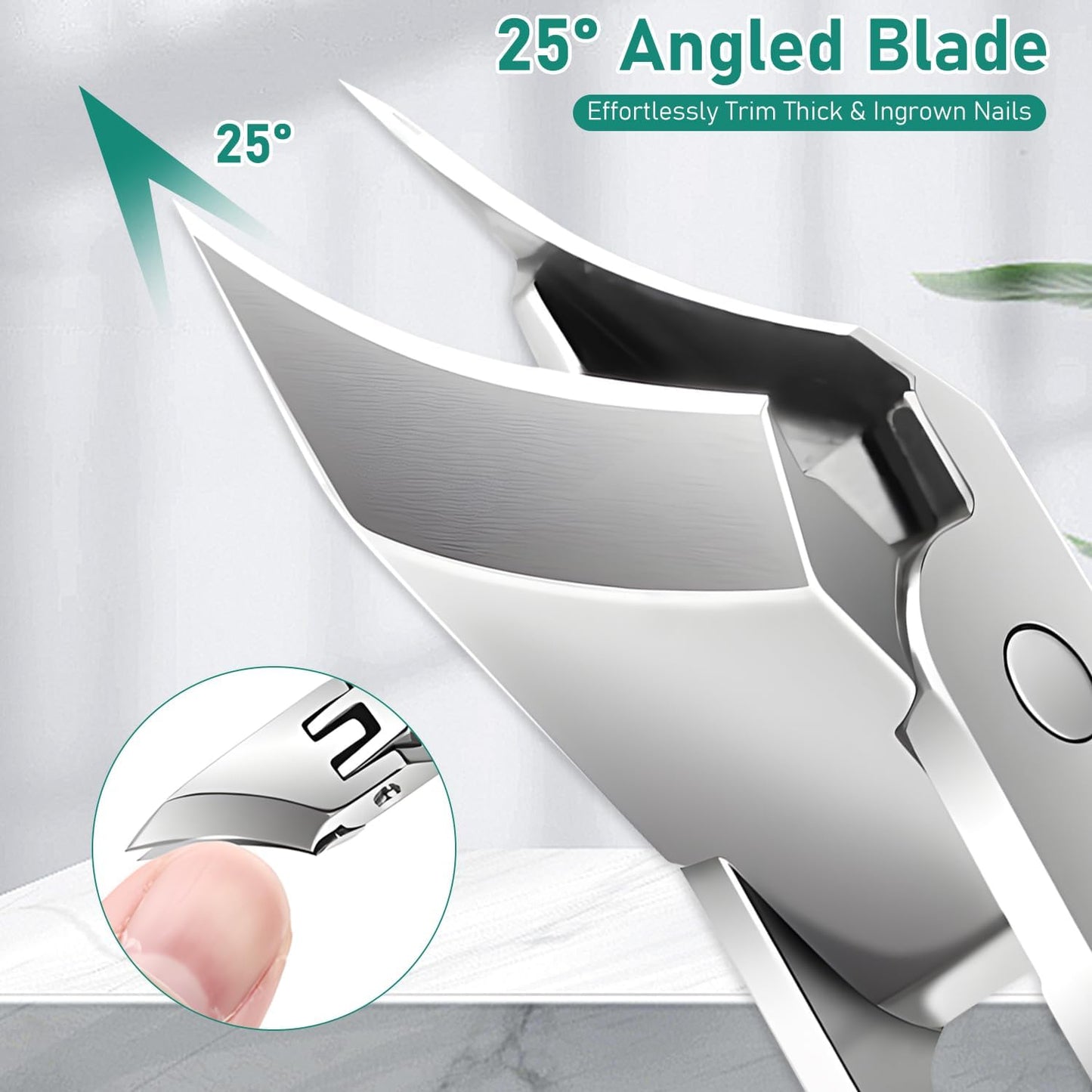 🔥Unghiere recomandate de podiatri 🛡️ - Design ergonomic înclinat pentru unghii de la picioare și unghii încarnate