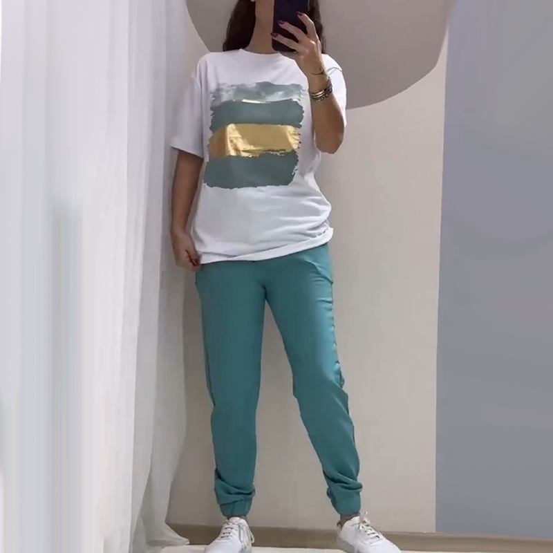 💥🍃 Elegancki, swobodny, dwuczęściowy komplet – wygodny i stylowy ✨