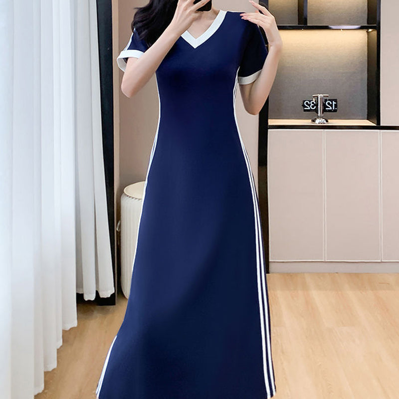 【M-4XL】👗Rochie de damă, casual și simplă, cu decolteu în V