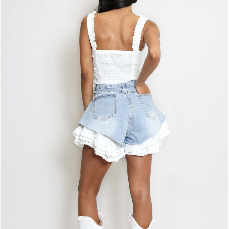 ✨Pantaloni scurți de vară din dantelă pentru femei