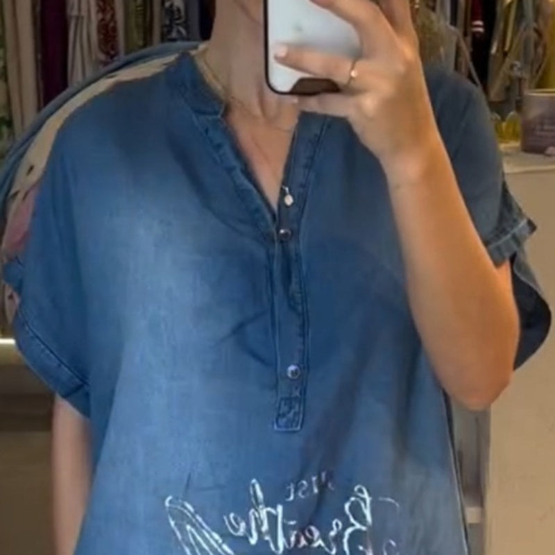 💖Rochie ușoară, casual, cu decolteu în V
