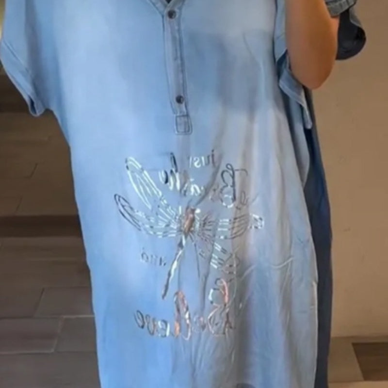💖Rochie ușoară, casual, cu decolteu în V