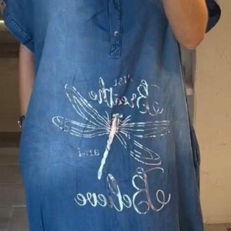 💖Rochie ușoară, casual, cu decolteu în V