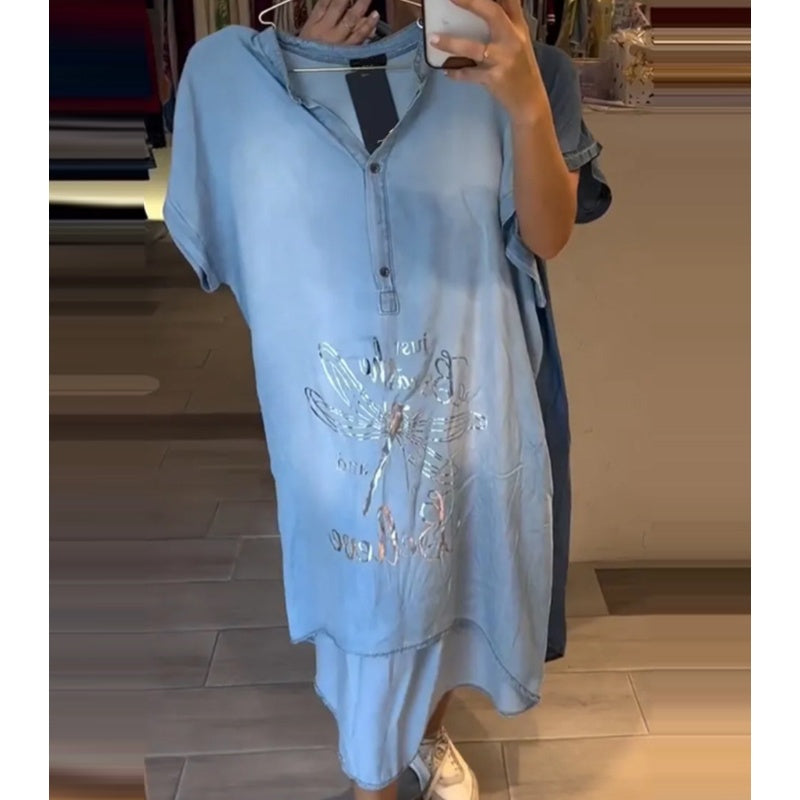 💖Rochie ușoară, casual, cu decolteu în V