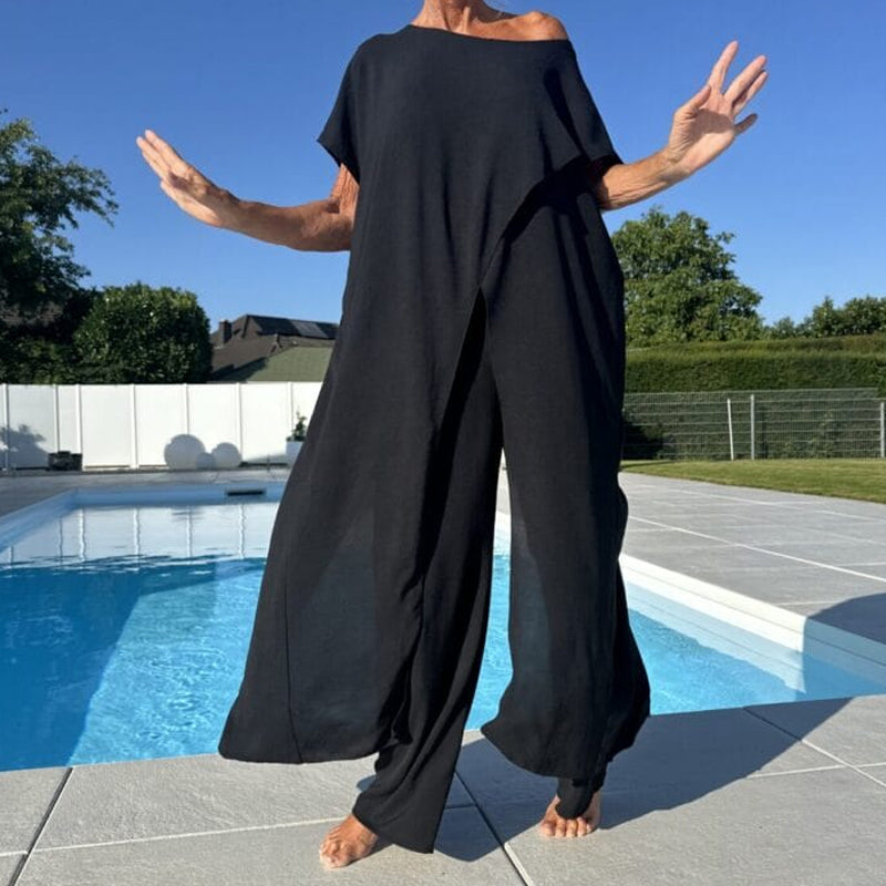 🌸Set top și pantaloni uni