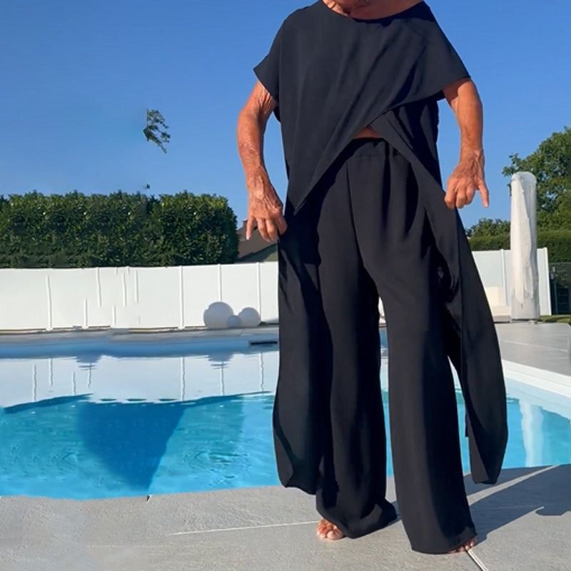 🌸Set top și pantaloni uni