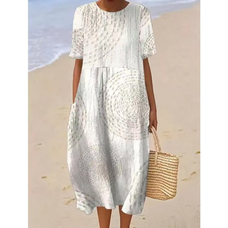 Rochie midi lejeră, casual, pentru femei