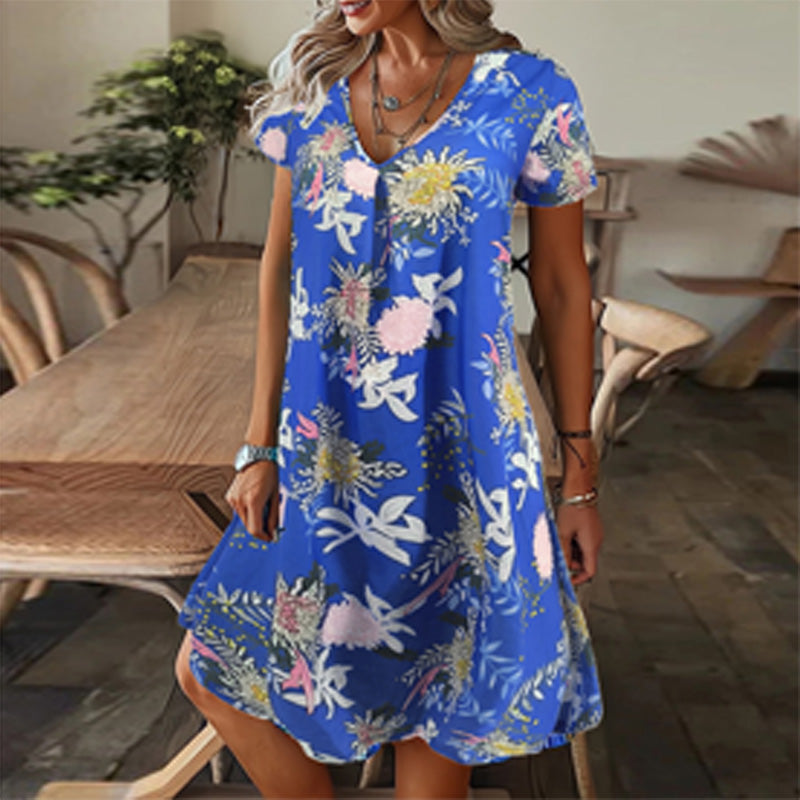 【M-3XL】🌺Rochie elegantă cu imprimeu floral