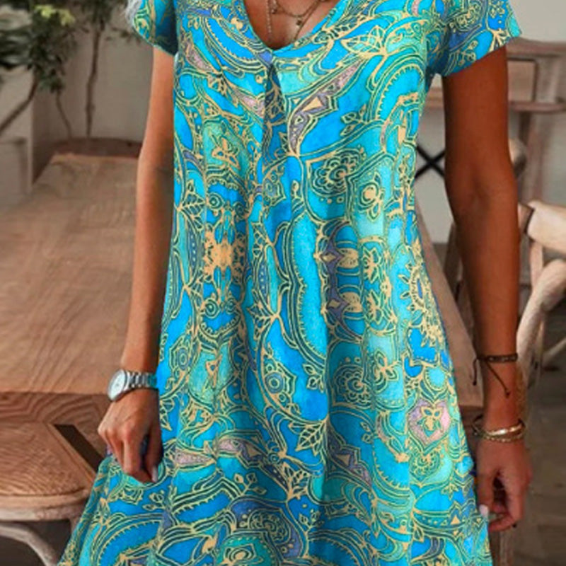 【M-3XL】🌺Rochie elegantă cu imprimeu floral