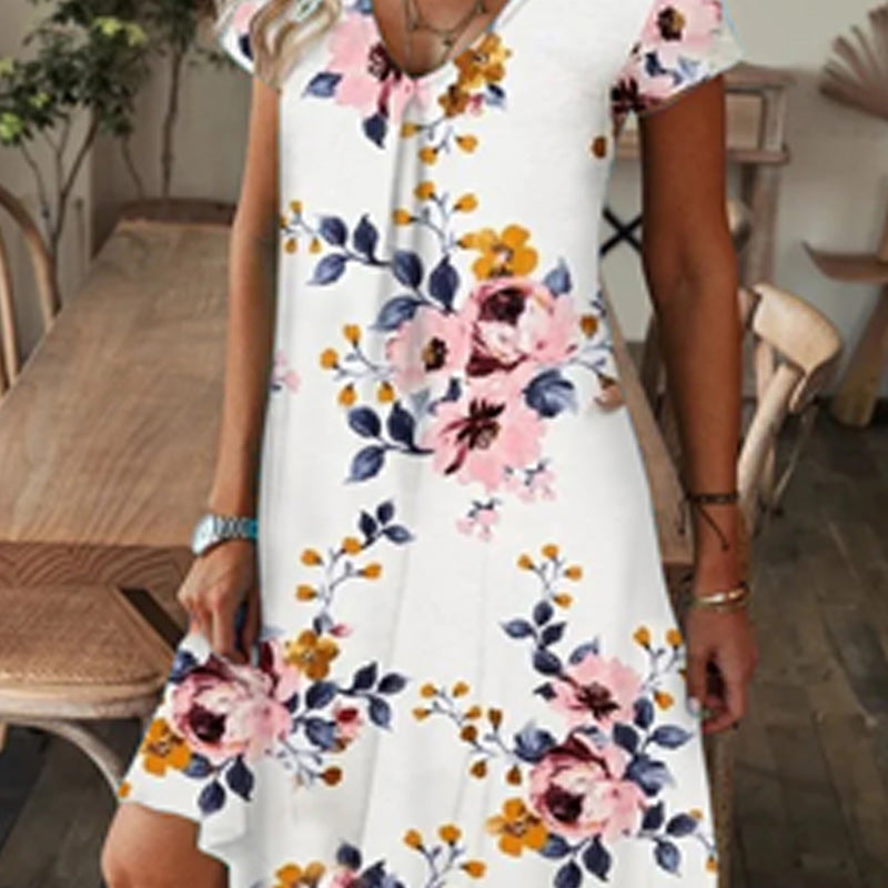 【M-3XL】🌺Rochie elegantă cu imprimeu floral