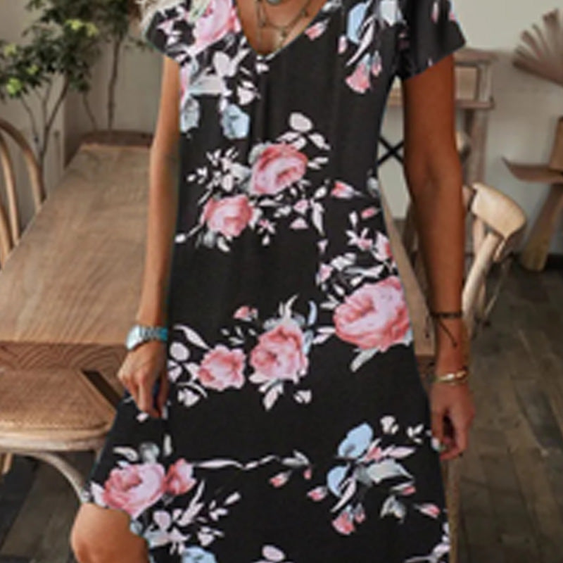 【M-3XL】🌺Rochie elegantă cu imprimeu floral