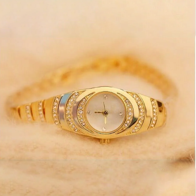 💎Ceas de damă cu brățară de cristal⌚
