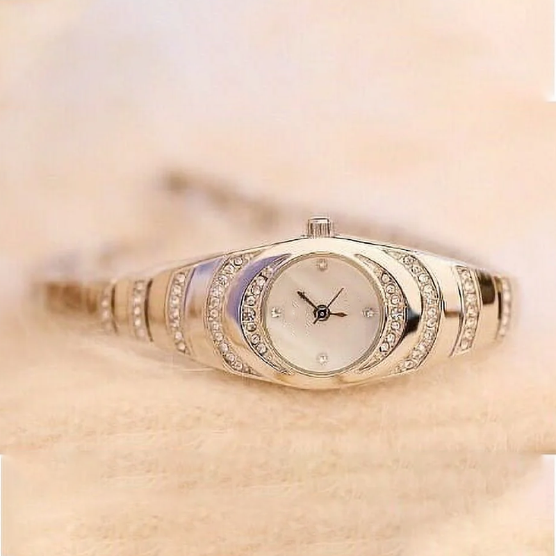 💎Ceas de damă cu brățară de cristal⌚