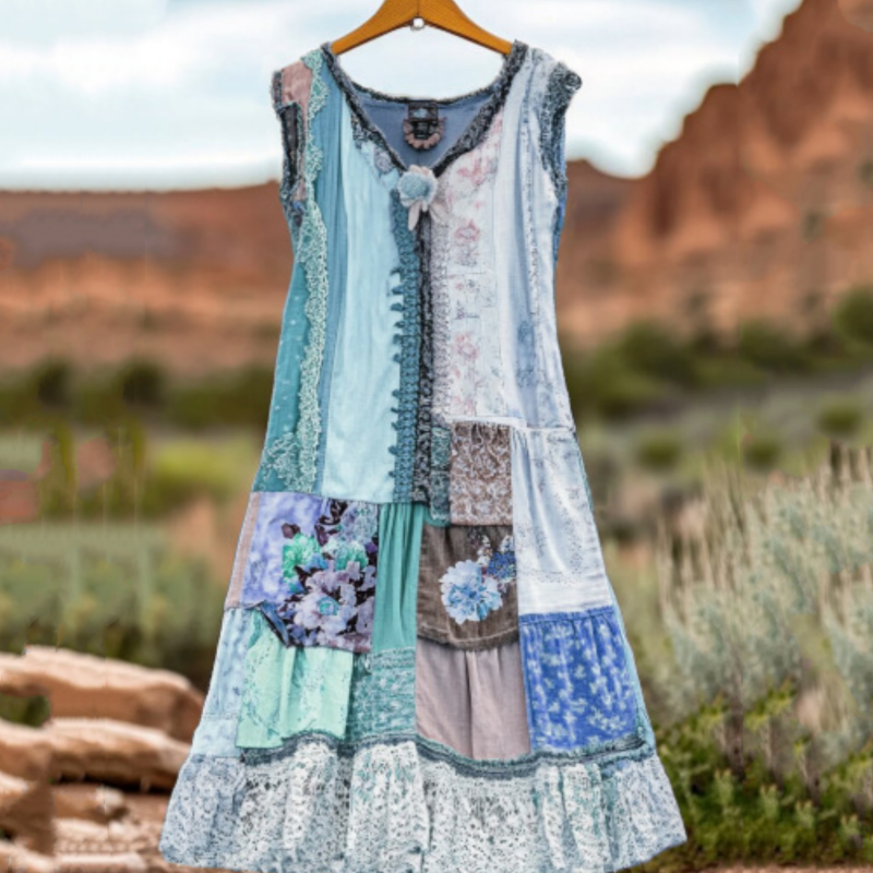 🔥 Rochie fără mâneci imprimată floral de epocă pentru femei 🍃👗
