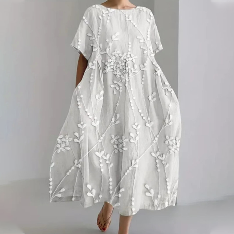 🔥Rochie maxi confortabilă, confecționată din in 100%