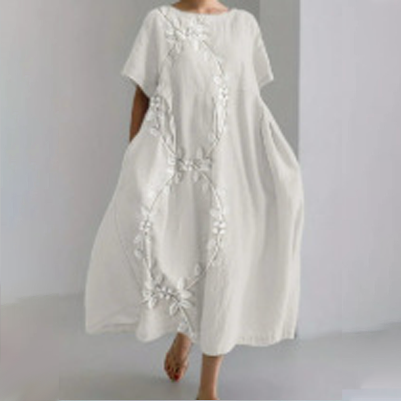 🔥Rochie maxi confortabilă, confecționată din in 100%