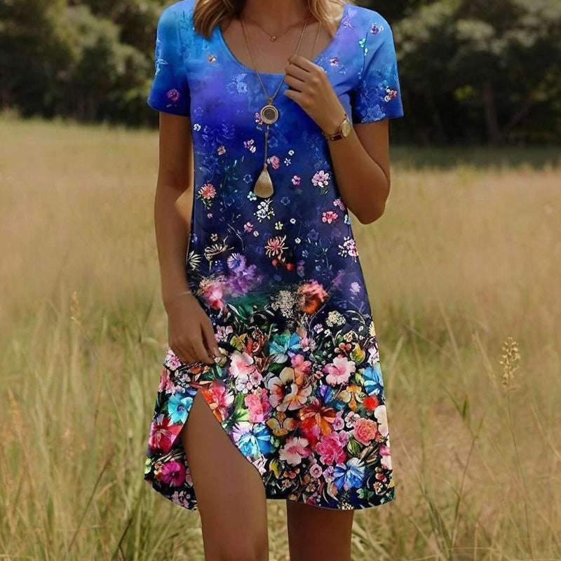 Rochie florală de zi cu zi pentru femei