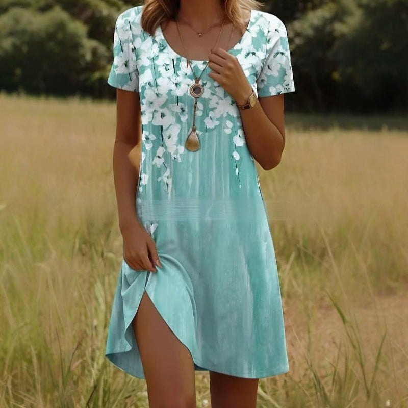 Rochie florală de zi cu zi pentru femei