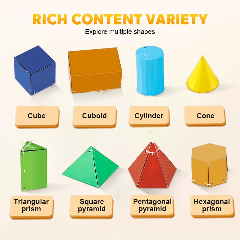 👶✨Carte de învățare a geometriei 3D