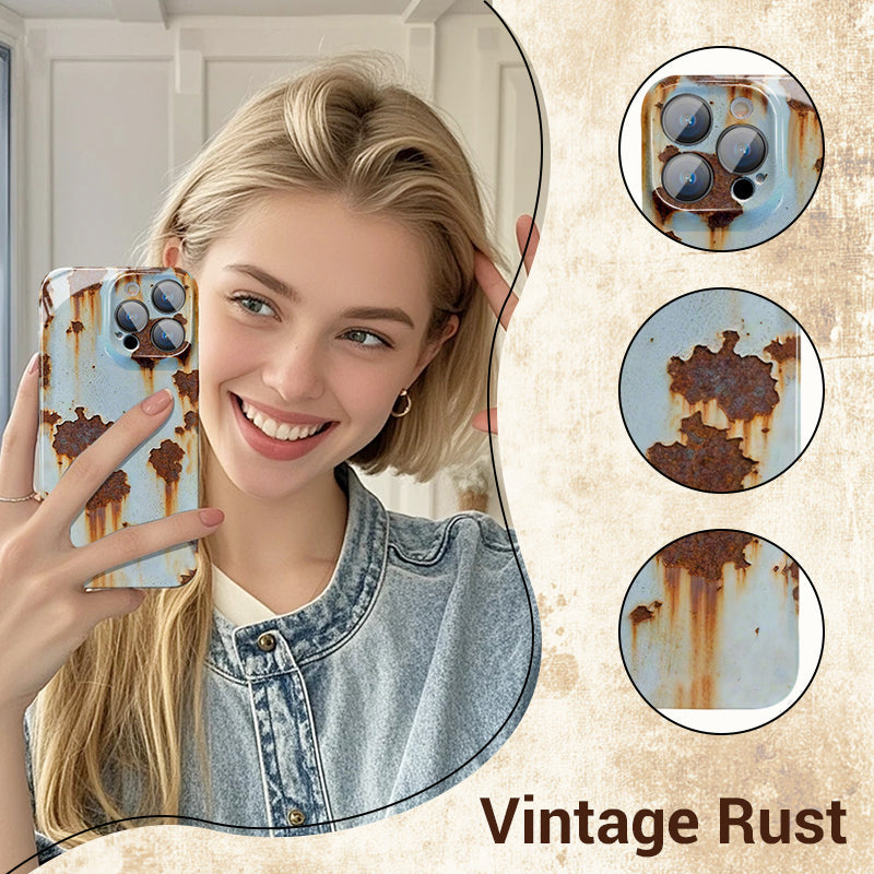 Carcasă rigidă ruginită vintage pentru iPhone