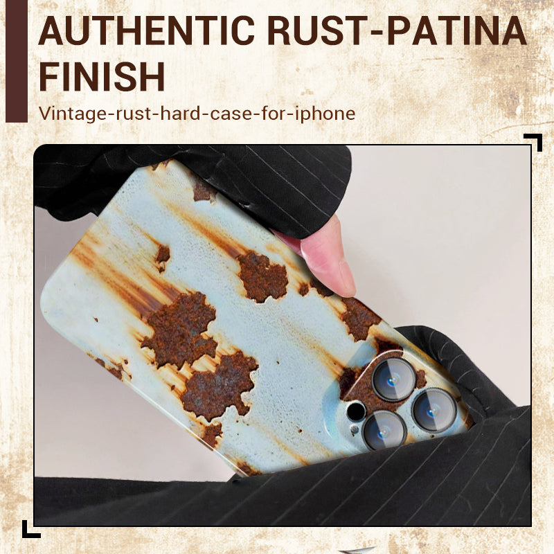 Carcasă rigidă ruginită vintage pentru iPhone