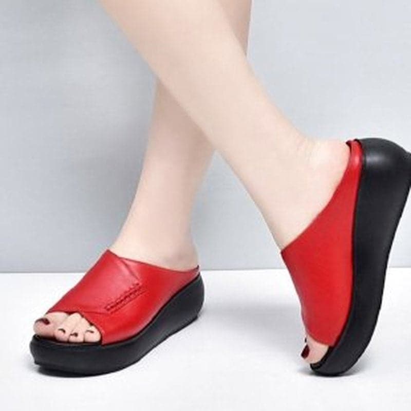 Sandale confortabile din piele