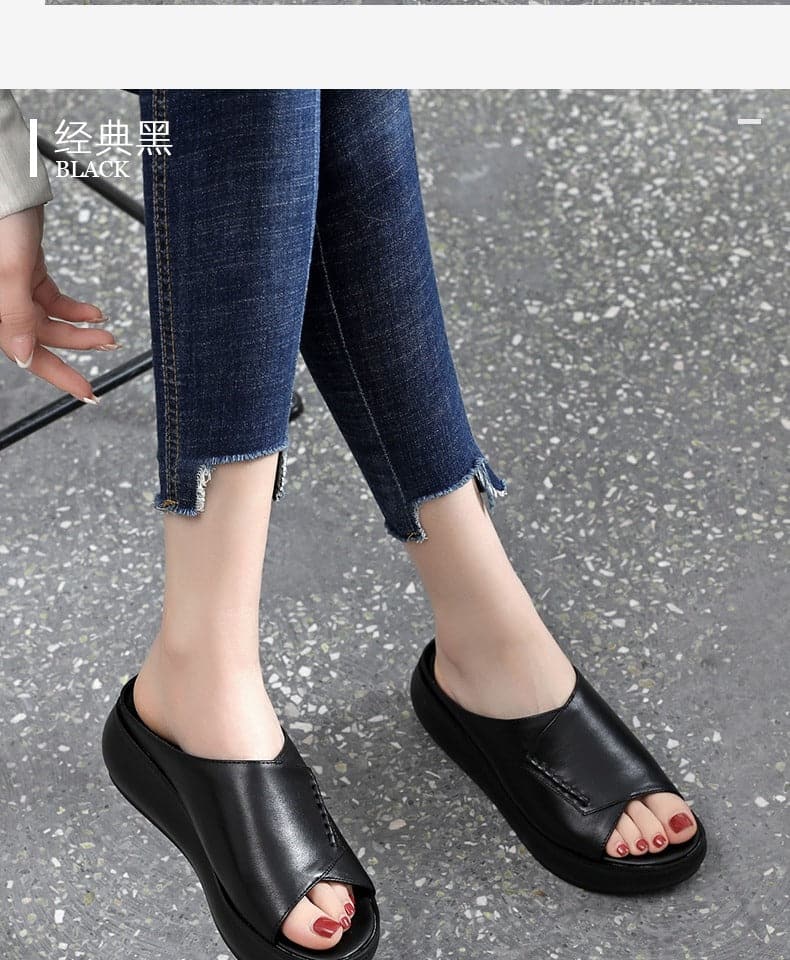 Sandale confortabile din piele