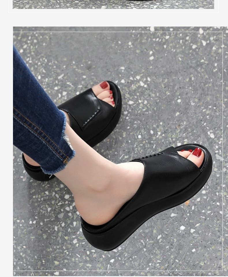 Sandale confortabile din piele