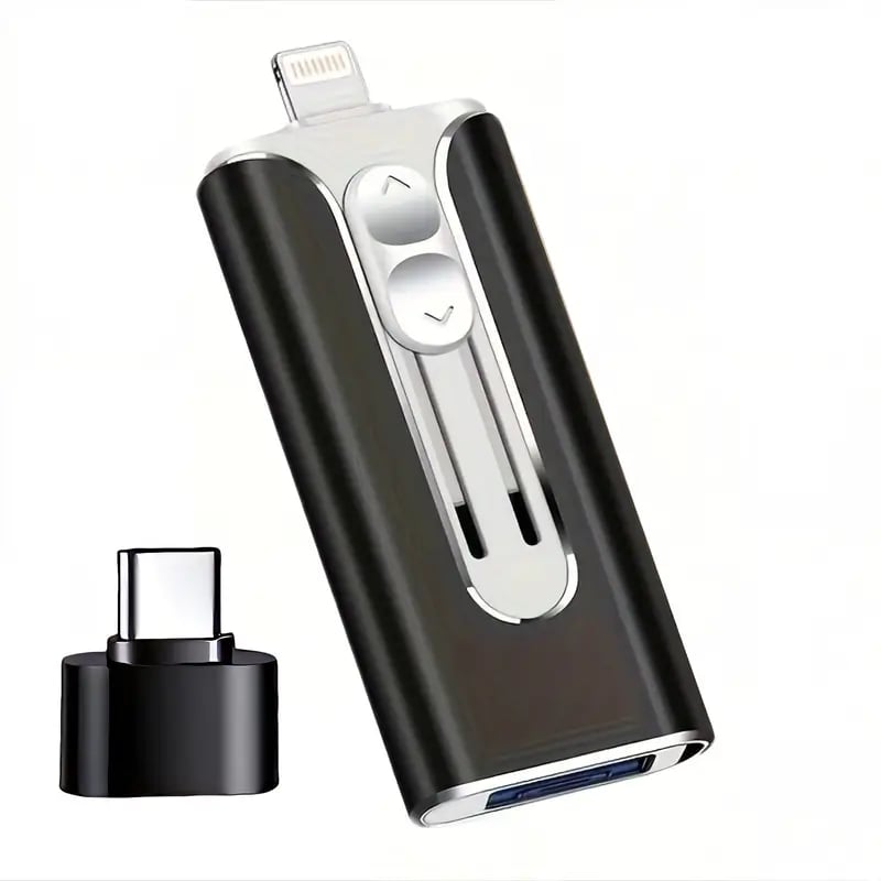 Unitate USB 4 în 1 pentru telefon mobil, 32~256 GB, Micro USB + 8 pini + USB 3.0, pentru computer