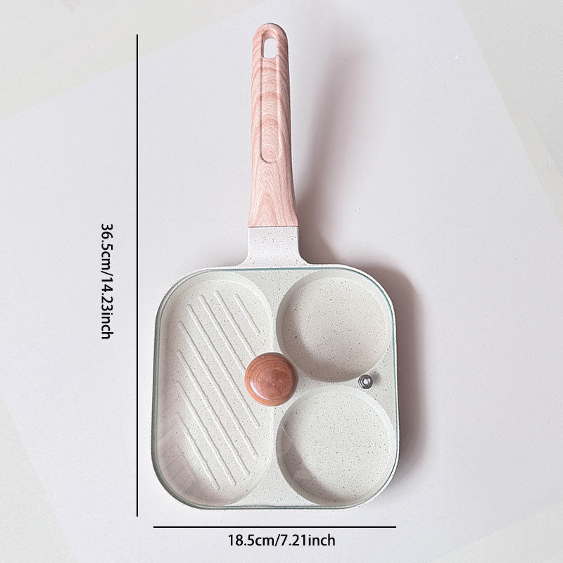 Patelnia śniadaniowa 3 w 1 – nieprzywierająca, równomiernie rozprowadzająca ciepło i oszczędzająca czas konstrukcja