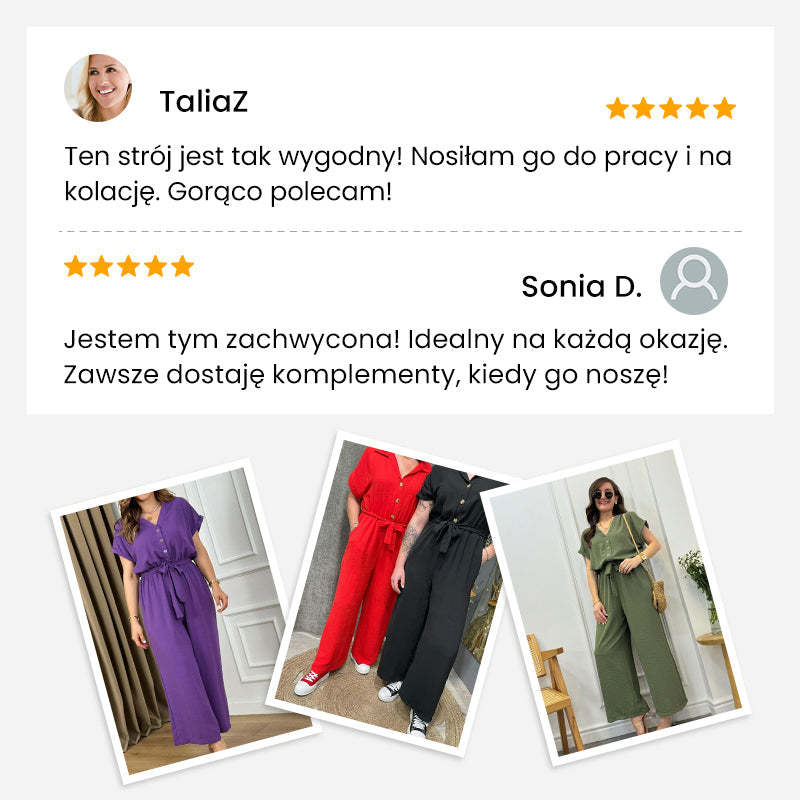 🌸Salopetă de damă casual cu decolteu în V