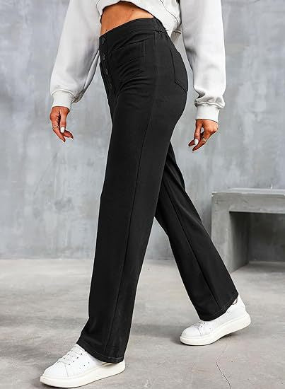 🔥49% REDUCERE - 🔥- Pantaloni casual elastici cu talie înaltă pentru femei