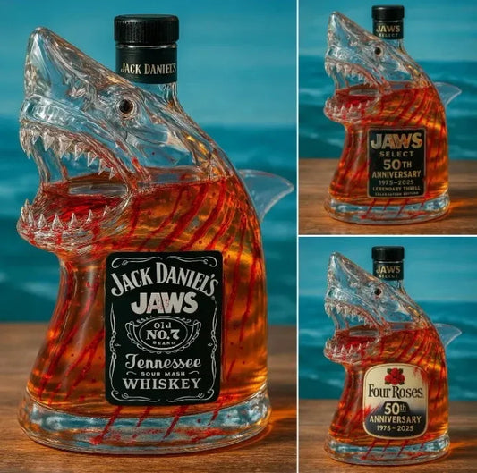 Sticlă de whisky Jaws Ediție Aniversară