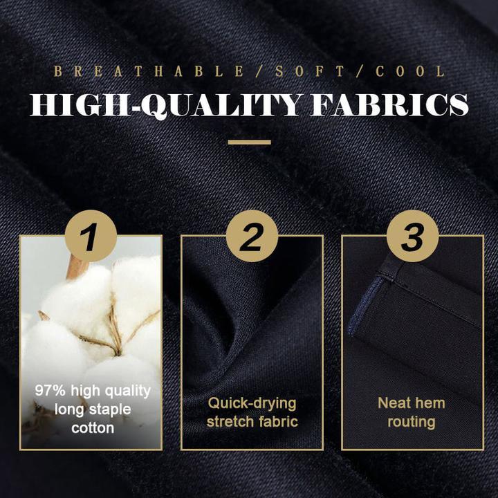 Wyprzedaż! Męskie spodnie klasyczne z wysokim stanem i rozciągliwością