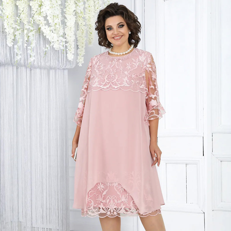Rochie midi din dantelă de damă