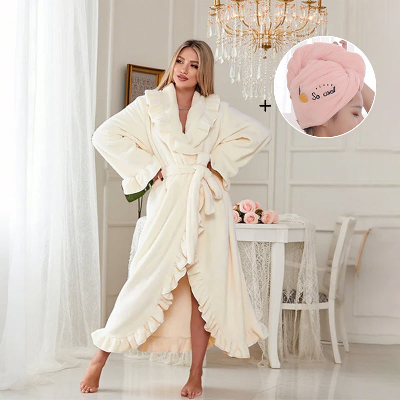 🧖 Miękki i puszysty szlafrok - Materiał przyjazny dla skóry